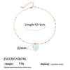 Handmade Electroplated Stainless Steel And Titanium Steel Heart Fruit Oil Drop Necklace For Women