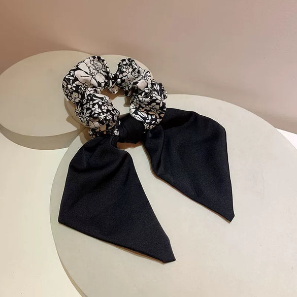 Handmade Fabric Bow Hair Rope For Women Sweet Style High Elasticity Headwear