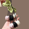 Handmade Fabric Flower Bud Tulip Tassel Hair Rope For Women