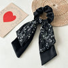 Handmade Fabric Fresh Style Floral Doublelayer Pony Tail Strap Hair Band Headwear For Women