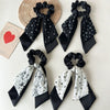 Handmade Fabric Fresh Style Floral Doublelayer Pony Tail Strap Hair Band Headwear For Women