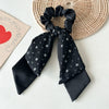 Handmade Fabric Fresh Style Floral Doublelayer Pony Tail Strap Hair Band Headwear For Women