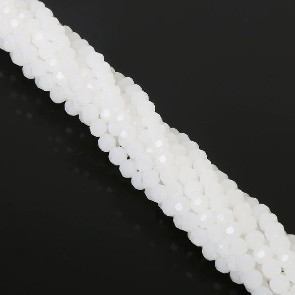 Handmade Faceted Crystal Glass Round Ball Loose Beads For Diy Accessories