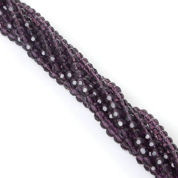 Handmade Faceted Crystal Glass Round Ball Loose Beads For Diy Accessories