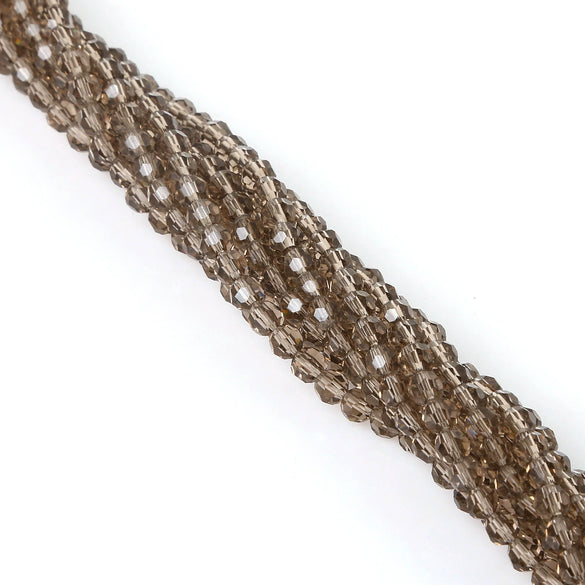 Handmade Faceted Crystal Glass Round Ball Loose Beads For Diy Accessories