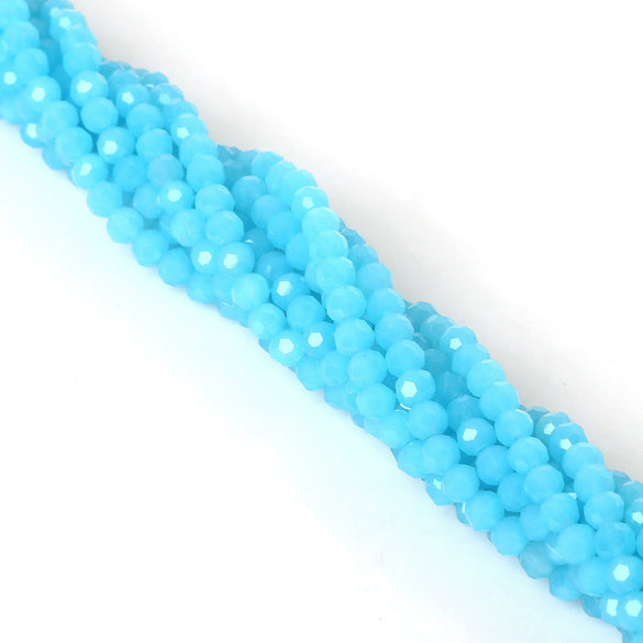 Handmade Faceted Crystal Glass Round Ball Loose Beads For Diy Accessories