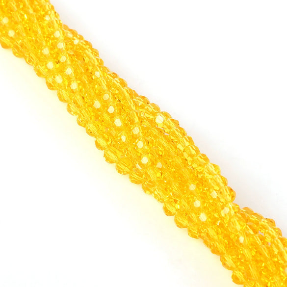 Handmade Faceted Crystal Glass Round Ball Loose Beads For Diy Accessories