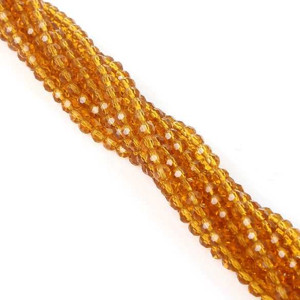 Handmade Faceted Crystal Glass Round Ball Loose Beads For Diy Accessories
