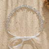 Handmade Fashion Women's Headwear Alloy Rhinestone Pearl Hair Band With Star Pattern For Wedding