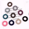 Handmade Flocked Cloth Phone Cord Hair Ties High Elastic Stretch Hair Bands Wholesale