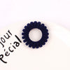 Handmade Flocked Cloth Phone Cord Hair Ties High Elastic Stretch Hair Bands Wholesale
