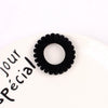 Handmade Flocked Cloth Phone Cord Hair Ties High Elastic Stretch Hair Bands Wholesale
