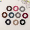 Handmade Flocked Cloth Telephone Line Hair Ties High Stretch Hair Rings For Girls Minimalist Hair Accessories