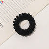 Handmade Flocked Cloth Telephone Line Hair Ties High Stretch Hair Rings For Girls Minimalist Hair Accessories