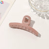 Handmade Flocked Geometric Resin Hair Claw Clip For Women Wholesale Hair Accessory