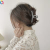 Handmade Flocked Geometric Resin Hair Claw Clip For Women Wholesale Hair Accessory