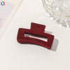 Handmade Flocked Geometric Resin Hair Claw Clip For Women Wholesale Hair Accessory