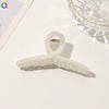 Handmade Flocked Geometric Resin Hair Claw Clip For Women Wholesale Hair Accessory