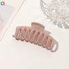 Handmade Flocked Geometric Resin Hair Claw Clip For Women Wholesale Hair Accessory