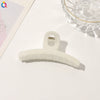 Handmade Flocked Geometric Resin Hair Claw Clip For Women Wholesale Hair Accessory