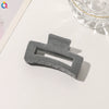 Handmade Flocked Geometric Resin Hair Claw Clip For Women Wholesale Hair Accessory