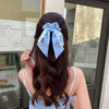 Handmade Floral Bow Hair Ring Silk Scarf Hair Band Retro Headwear For Women