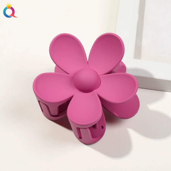 Handmade Floral Hair Claw Clip For Women Pastoral Plant And Flower Design Autumn Winter Hair Accessory