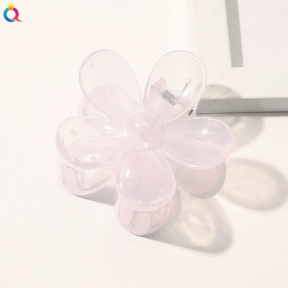 Handmade Floral Hair Claw Clip For Women Pastoral Plant And Flower Design Autumn Winter Hair Accessory