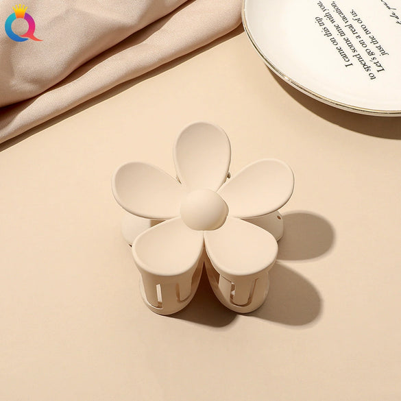 Handmade Floral Hair Claw Clip For Women Pastoral Plant And Flower Design Autumn Winter Hair Accessory