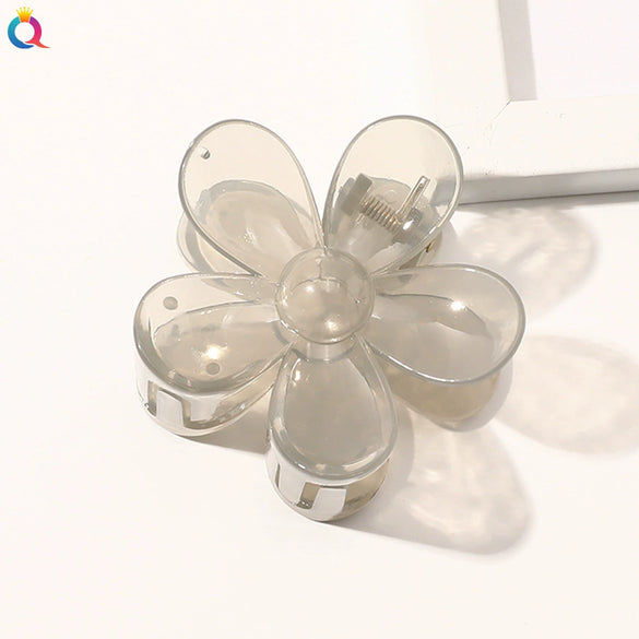 Handmade Floral Hair Claw Clip For Women Pastoral Plant And Flower Design Autumn Winter Hair Accessory