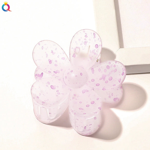 Handmade Floral Hair Claw Clip For Women Pastoral Plant And Flower Design Autumn Winter Hair Accessory