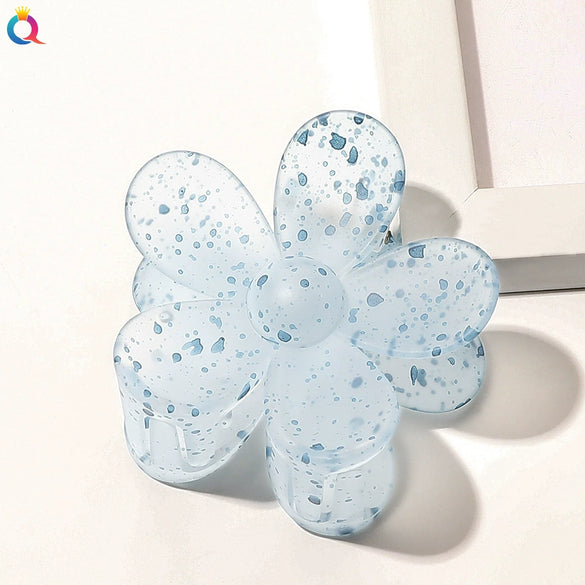 Handmade Floral Hair Claw Clip For Women Pastoral Plant And Flower Design Autumn Winter Hair Accessory