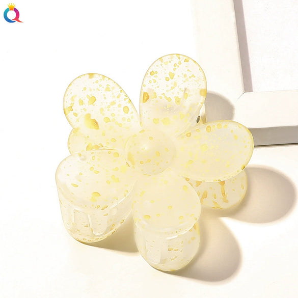 Handmade Floral Hair Claw Clip For Women Pastoral Plant And Flower Design Autumn Winter Hair Accessory