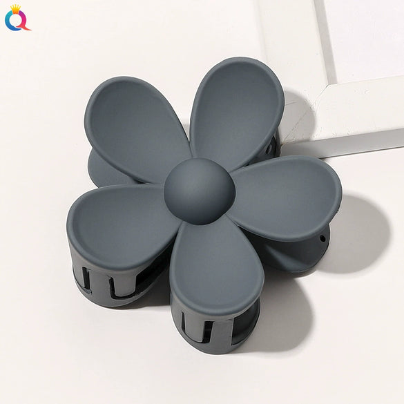 Handmade Floral Hair Claw Clip For Women Pastoral Plant And Flower Design Autumn Winter Hair Accessory