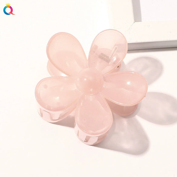 Handmade Floral Hair Claw Clip For Women Pastoral Plant And Flower Design Autumn Winter Hair Accessory