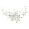 Handmade Floral Pearl Crystal Hair Comb Alloy Bridal Hair Accessory For Women Wholesale