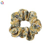 Handmade Floral Printed Cloth Hair Tie For Women With Retro Oil Painting Style Flower Design