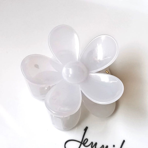 Handmade Flower Abs Hair Clip For Women Elegant Floral Hair Accessory For Updos And Ponytails
