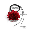 Handmade Flower Patterned Imitation Pearl Choker Necklace For Women