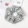 Handmade Fresh Floral Chiffon Scrunchie Hair Tie With High Elasticity Fabric Ponytail Holder