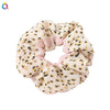Handmade Fresh Floral Chiffon Scrunchie Hair Tie With High Elasticity Fabric Ponytail Holder