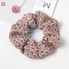 Handmade Fresh Floral Chiffon Scrunchie Hair Tie With High Elasticity Fabric Ponytail Holder