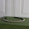 Handmade Freshwater Baroque Pearl Hairpin Hairband For Women Medieval Style Retro Dark Green Hair Accessory