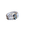 Handmade Freshwater Pearl Beaded Ring With The Crown Pattern Retro Fashion Elegant Unisex