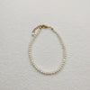 Handmade Freshwater Pearl Bracelets Electroplated Geometric Style For Girls