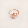 Handmade Freshwater Pearl Geometric Ring Fashion Elegant Versatile Unisex Ring For Women