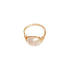 Handmade Freshwater Pearl Geometric Ring Fashion Elegant Versatile Unisex Ring For Women