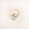 Handmade Freshwater Pearl Geometric Ring Fashion Elegant Versatile Unisex Ring For Women