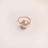 Handmade Freshwater Pearl Geometric Ring Fashion Elegant Versatile Unisex Ring For Women