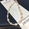 Handmade Freshwater Pearl Necklace With S925 Sterling Silver In Rice And Droplet Shapes Highend Design